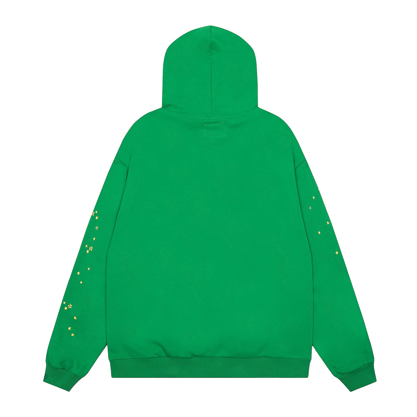 Sp5der Punk V2 Rhinestone Hoodie Bright Green