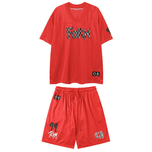 Chrome Hearts Neuer Anzug aus T-Shirt und Shorts 9996 