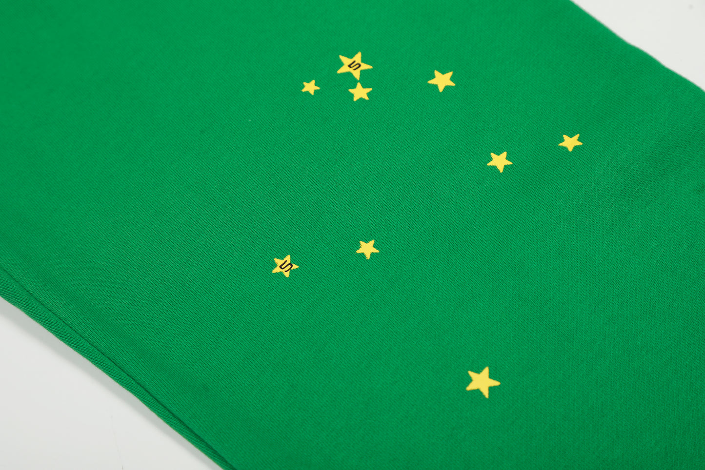 Sp5der Punk V2 Rhinestone Hoodie Bright Green