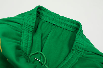 Sp5der Punk V2 Rhinestone Hoodie Bright Green