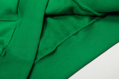 Sp5der Punk V2 Rhinestone Hoodie Bright Green