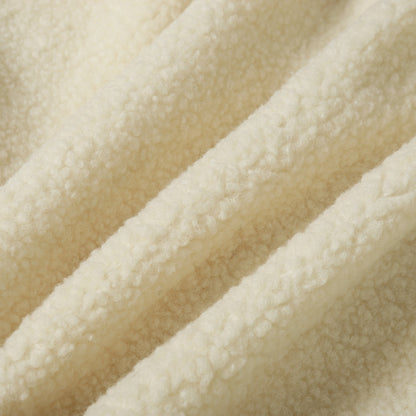 Chrome Hearts Horseshoe Embroidered Sherpa Jacket - Black Cream Gothic Coat 825