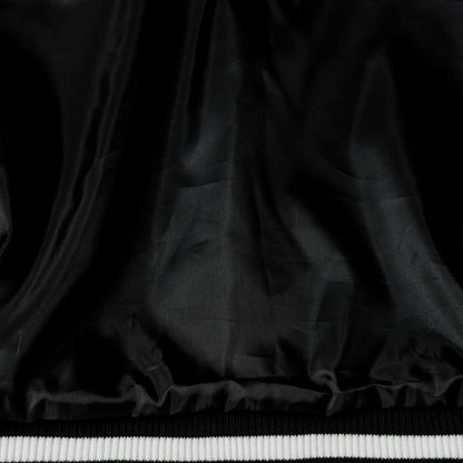 Chrome Hearts Varsity Jacket - Black White Gothic Baseball Coat 2206