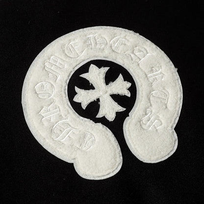 Chrome Hearts Varsity Jacket - Black White Gothic Baseball Coat 2206