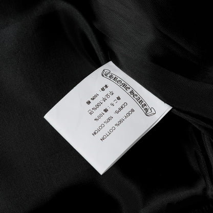 Chrome Hearts Layered Cross Varsity Jacket - Black White Street Style Outerwear 2208