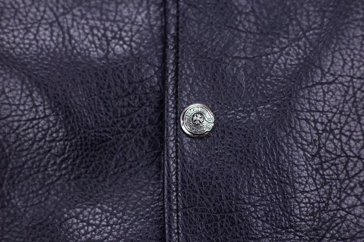 Chrome Hearts Embroidered Sleeve Varsity Jacket - Black Streetwear Coat 5577