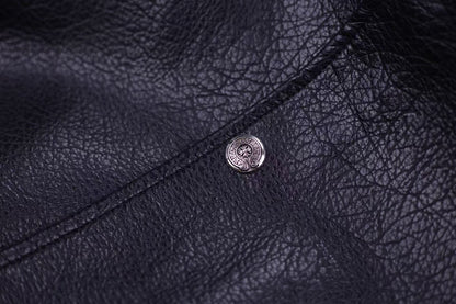 Chrome Hearts Embroidered Sleeve Varsity Jacket - Black Streetwear Coat 5577