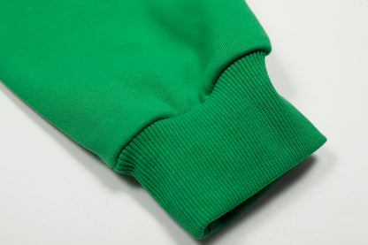 Sp5der Punk V2 Rhinestone Hoodie Bright Green