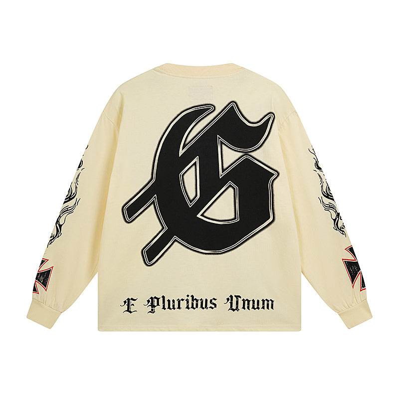 Chrome Hearts Herren Langarm T-Shirt Sweatshirt K8012 